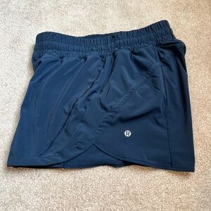 SOLD!! Lululemon track that shorts Navy